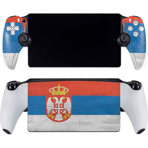 Serbia Flag Distressed PlayStation PS5 Skins